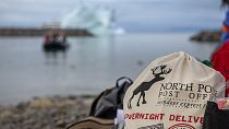Gifts are brought to the Nunavut of the Canadian Arctic