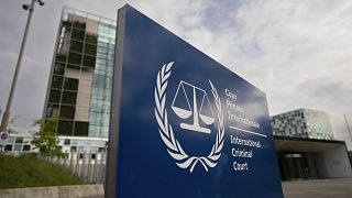 Exterior view of the International Criminal Court, or ICC, in The Hague, Netherlands, on April 30, 2024. 