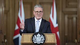 Prime Minister Keir Starmer speaks during a press conference on migration at 10 Downing Street, London, Thursday 28 Nov 2024.