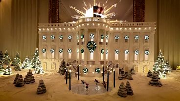 The White House in miniature, Washington D.C., United States, 24.12.2024 