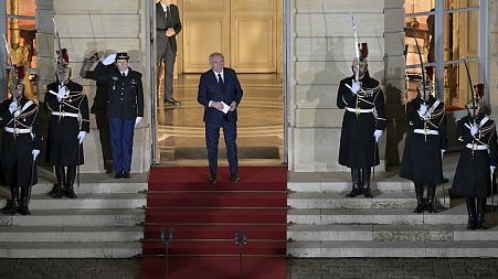 France's new PM Francois Bayrou after the handover ceremony in Paris - France's economic turmoil has hit European stocks