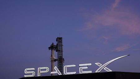 FILE- SpaceX's mega rocket Starship prepares for a test flight from Starbase in Boca Chica, Texas, Monday, Nov. 18, 2024. (AP Photo/Eric Gay, File)